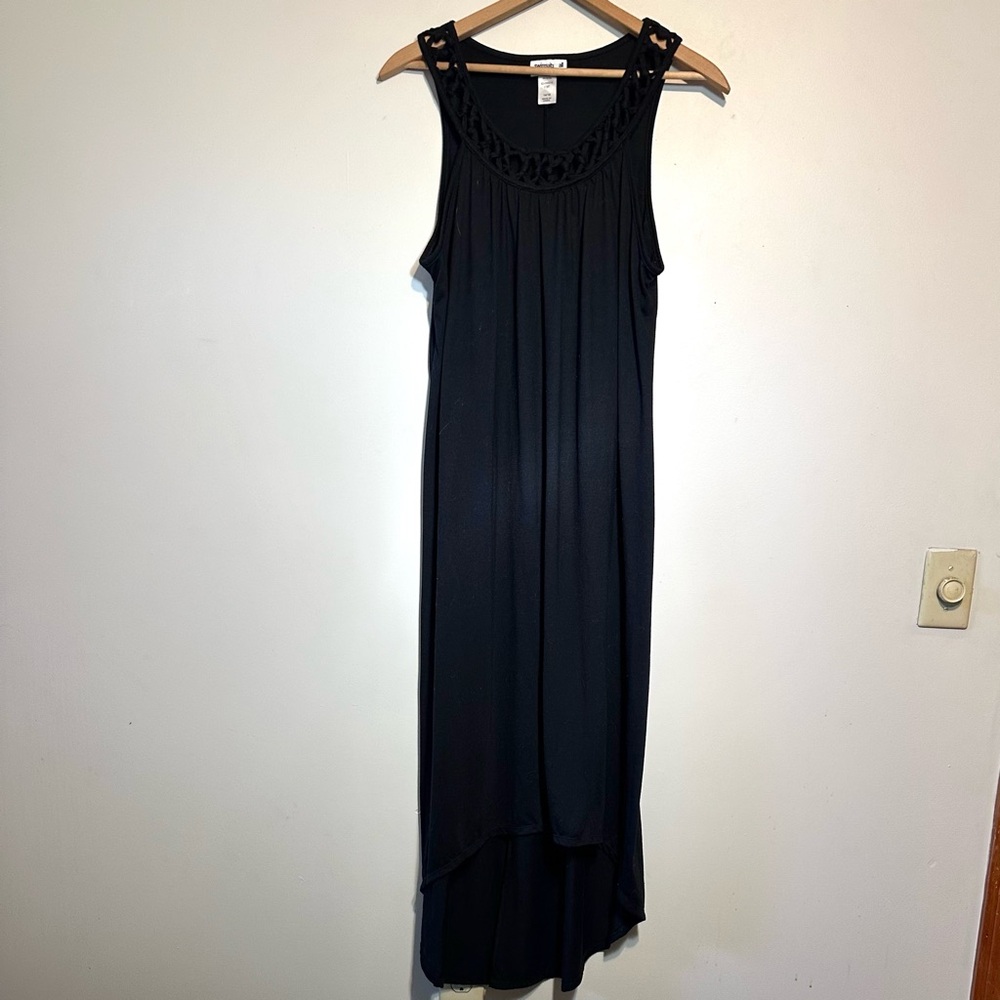 Swimsuits for All Sleeveless Black Maxi Dress Sz 14-16 NWOT